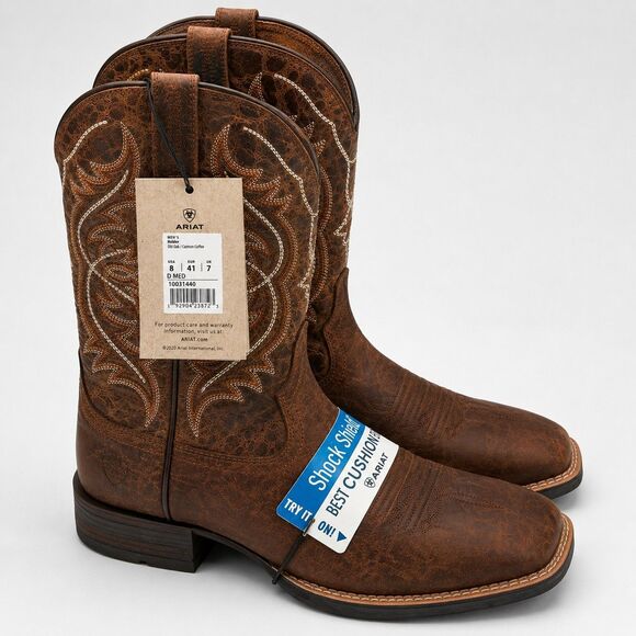 Ariat Holder Western Boots Old Oak Canteen Coffee 10031440 Men’s 8D Medium main image 6